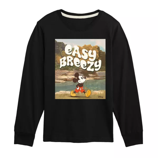 Футболка с длинным рукавом и принтом Микки Мауса для мальчиков 8-20 лет, легкая и струящаяся Disney, черный
Футболка с длинным рукавом и принтом Микки Мауса для мальчиков 8-20 лет, легкая и струящаяся Disney, черный