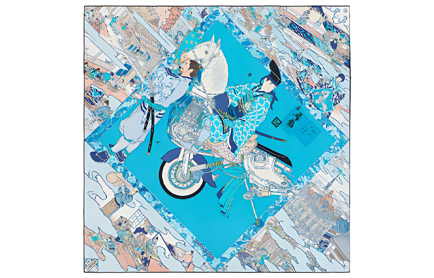 HERMES Шёлковый шарф, Blue, Голубой, HERMES Шёлковый шарф, Blue
HERMES Шёлковый шарф, Blue, Голубой, HERMES Шёлковый шарф, Blue