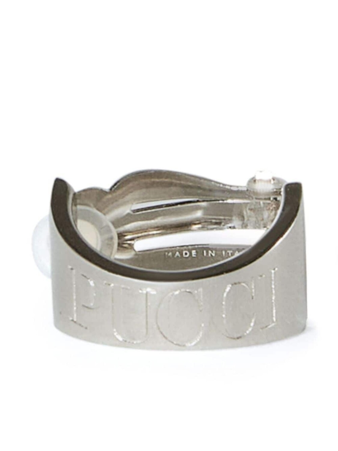 Комплект Crush из трех наушников с тисненым логотипом PUCCI, серебряный 
Комплект Crush из трех наушников с тисненым логотипом PUCCI, серебряный