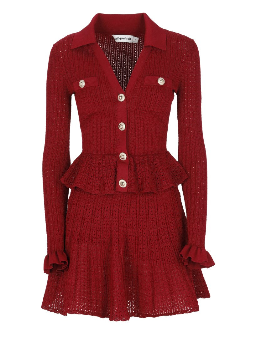 Мини-платье Pointelle Self-Portrait, красный
Мини-платье Pointelle Self-Portrait, красный