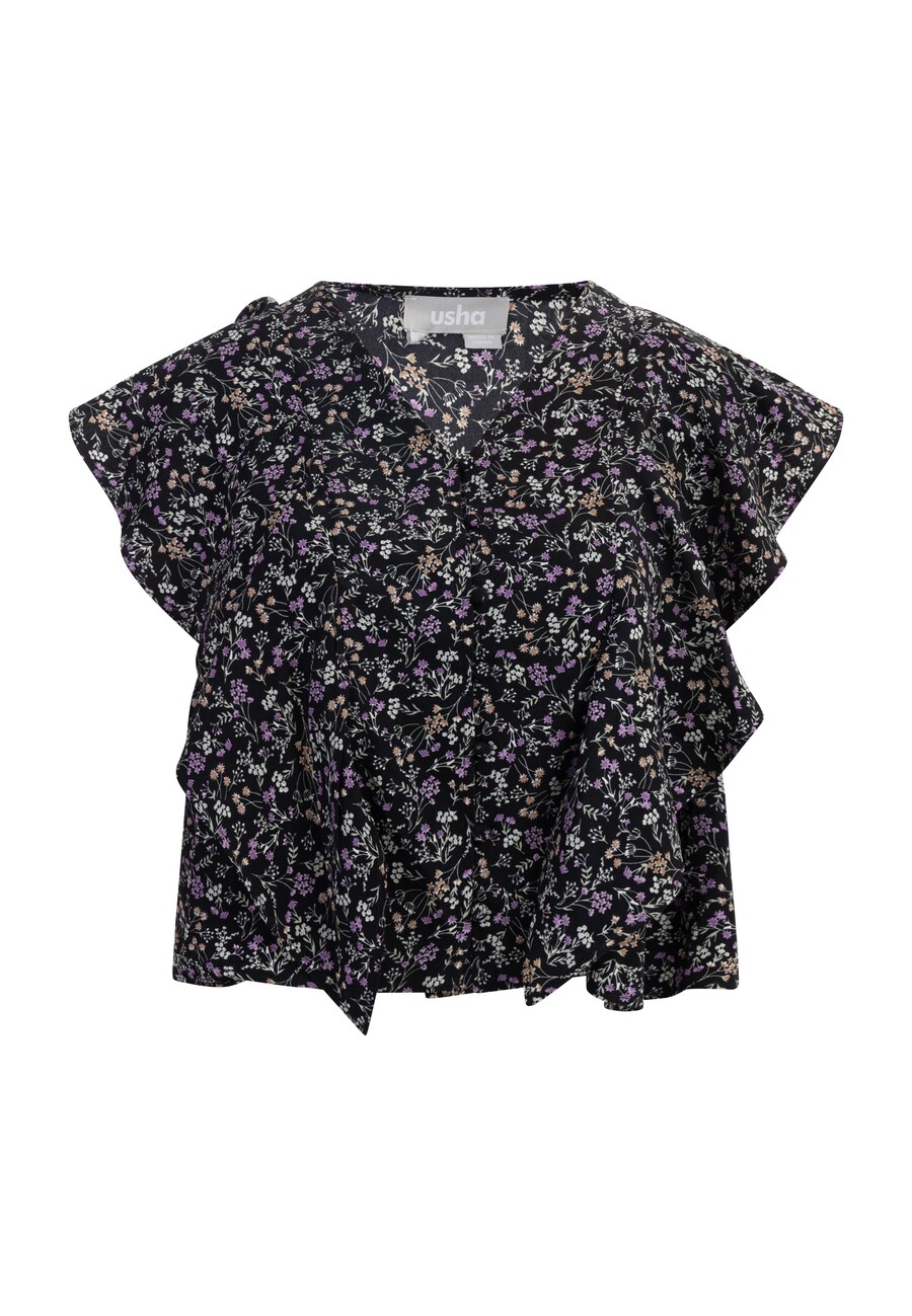 Блузка с коротким рукавом Usha Blouse, черный
Блузка с коротким рукавом Usha Blouse, черный