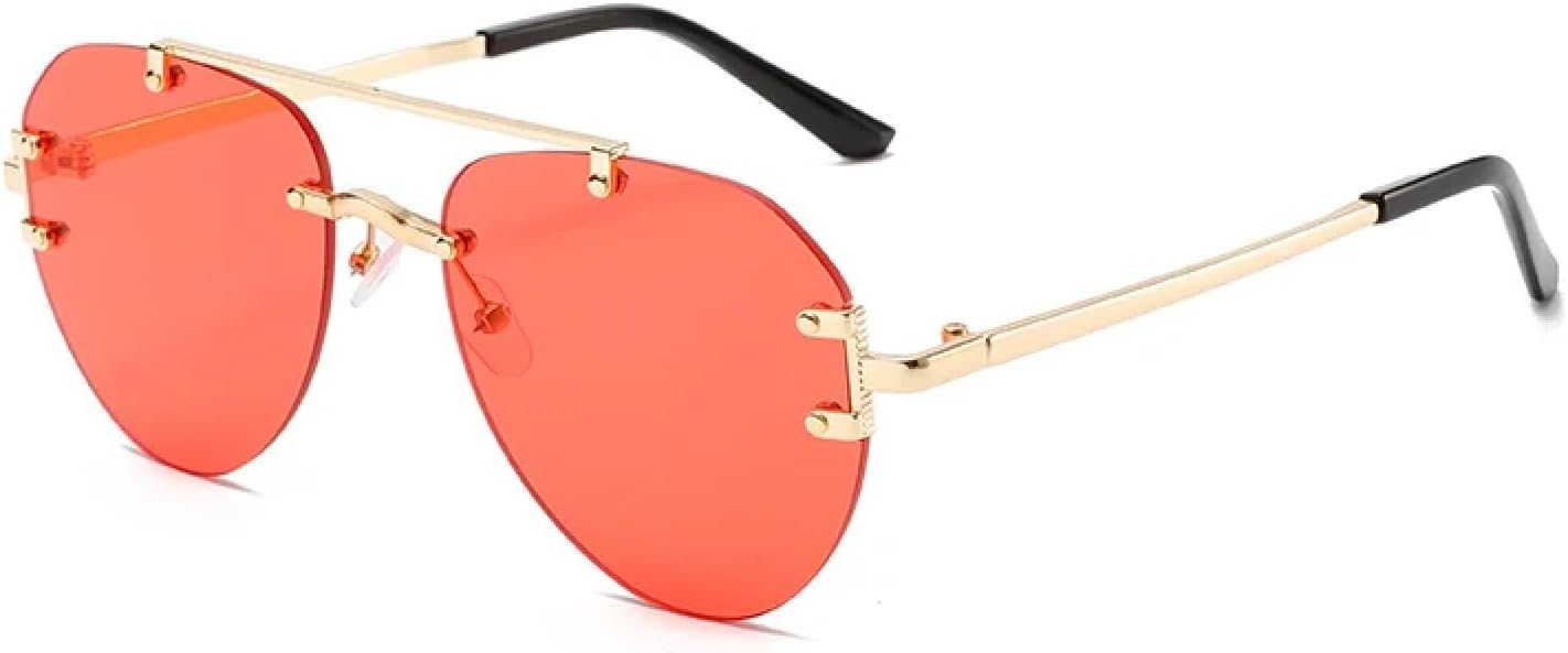 Солнцезащитные очки с защитой от УФ-излучения UV400 | Женские овальные очки с металлической оправой | Линзы конфетных цветов для занятий спортом на открытом воздухе и вождения DSVIGF, Golden-red
Солнцезащитные очки с защитой от УФ-излучения UV400 | Женские овальные очки с металлической оправой | Линзы конфетных цветов для занятий спортом на открытом воздухе и вождения DSVIGF, Golden-red