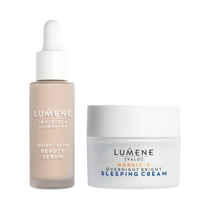 Гибридный набор для ухода за кожей с невидимым сиянием, косметической сывороткой для мгновенного сияния и ночным ярким ночным кремом Nordic-C, Lumene
Гибридный набор для ухода за кожей с невидимым сиянием, косметической сывороткой для мгновенного сияния и ночным ярким ночным кремом Nordic-C, Lumene