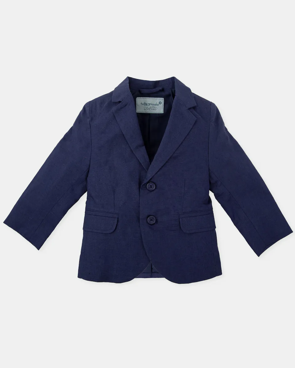 Льняной блейзер для мальчиков с застежкой на пуговицы Tutto Piccolo, тёмно-синий
Льняной блейзер для мальчиков с застежкой на пуговицы Tutto Piccolo, тёмно-синий
