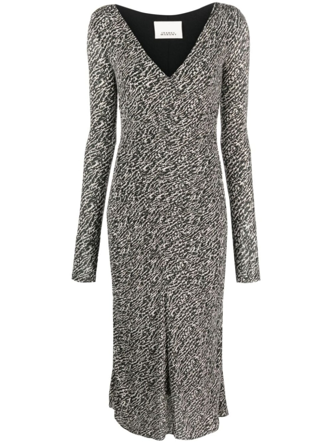 ISABEL MARANT платье миди Laly с абстрактным узором, черный
ISABEL MARANT платье миди Laly с абстрактным узором, черный