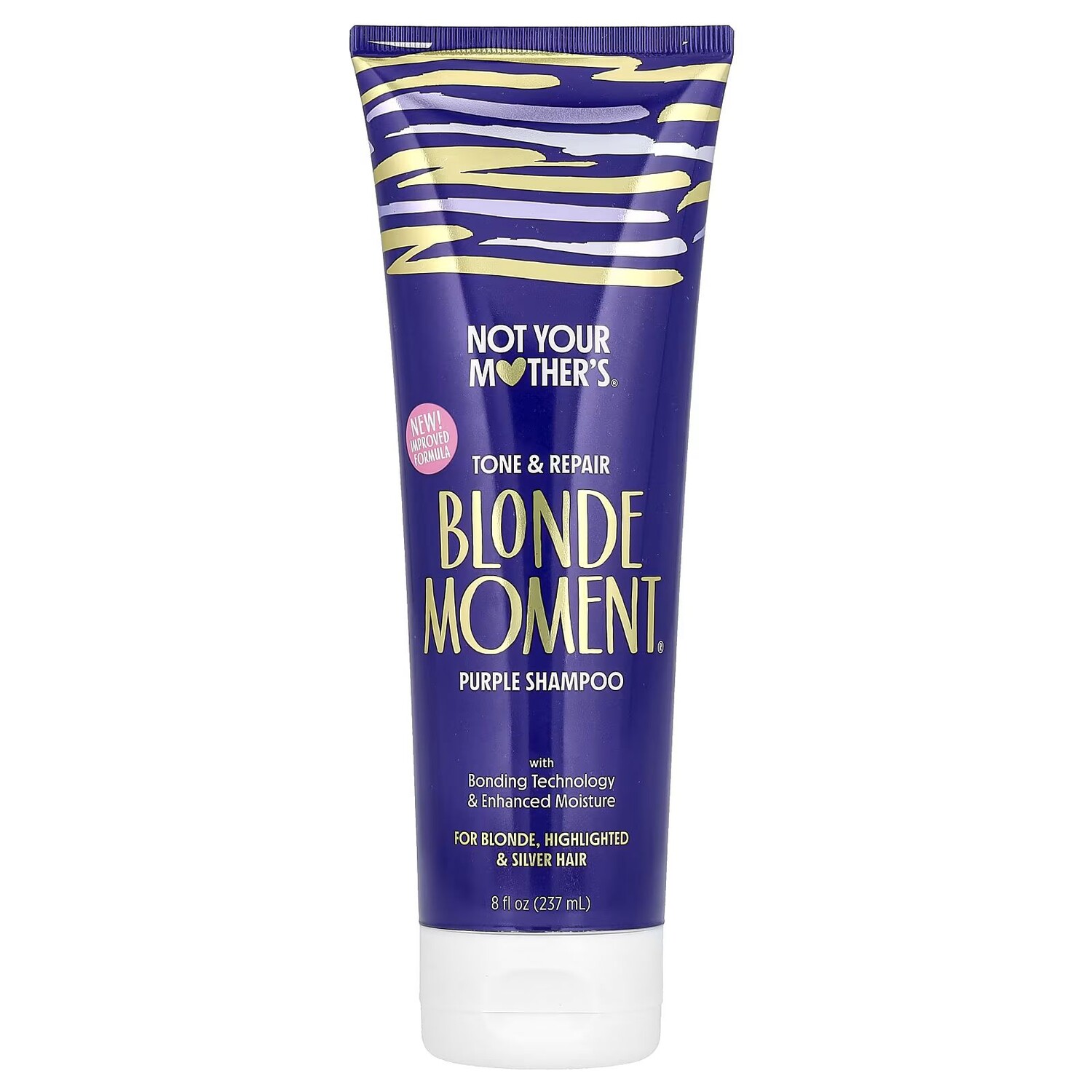Blonde Moment, Шампунь Tone & Repair Purple, для светлых, мелированных и серебристых волос, 8 жидких унций (237 мл) Not Your Mother'S
Blonde Moment, Шампунь Tone & Repair Purple, для светлых, мелированных и серебристых волос, 8 жидких унций (237 мл) Not Your Mother'S