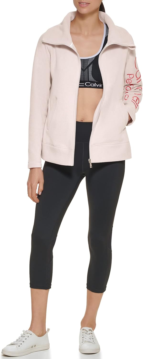 Женская куртка-толстовка Calvin Klein из флиса на молнии, персиковый
Женская куртка-толстовка Calvin Klein из флиса на молнии, персиковый