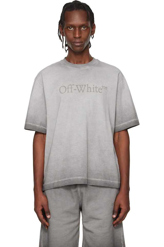 Off-White Серая футболка с логотипом для скейтбординга
Off-White Серая футболка с логотипом для скейтбординга