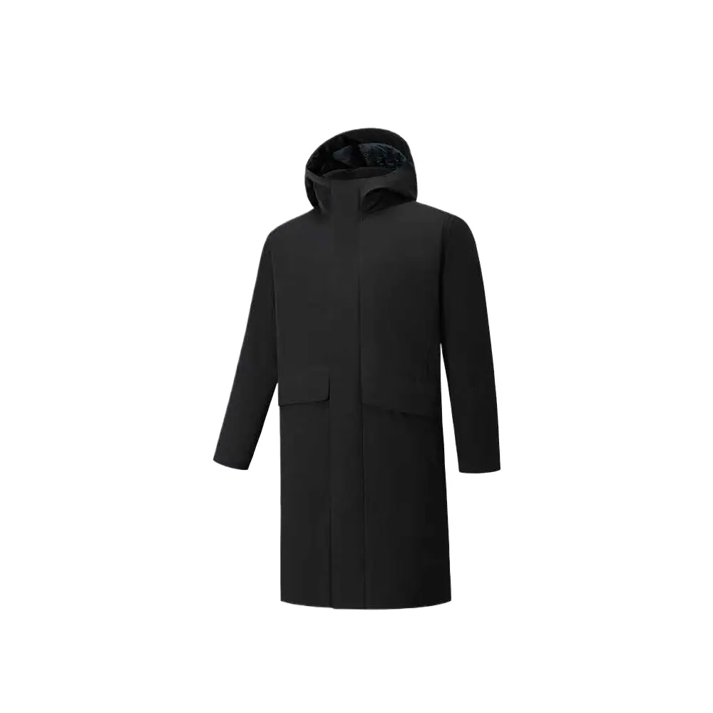 Anta Мужская пуховая куртка с капюшоном, черная, средней высоты
Anta Мужская пуховая куртка с капюшоном, черная, средней высоты