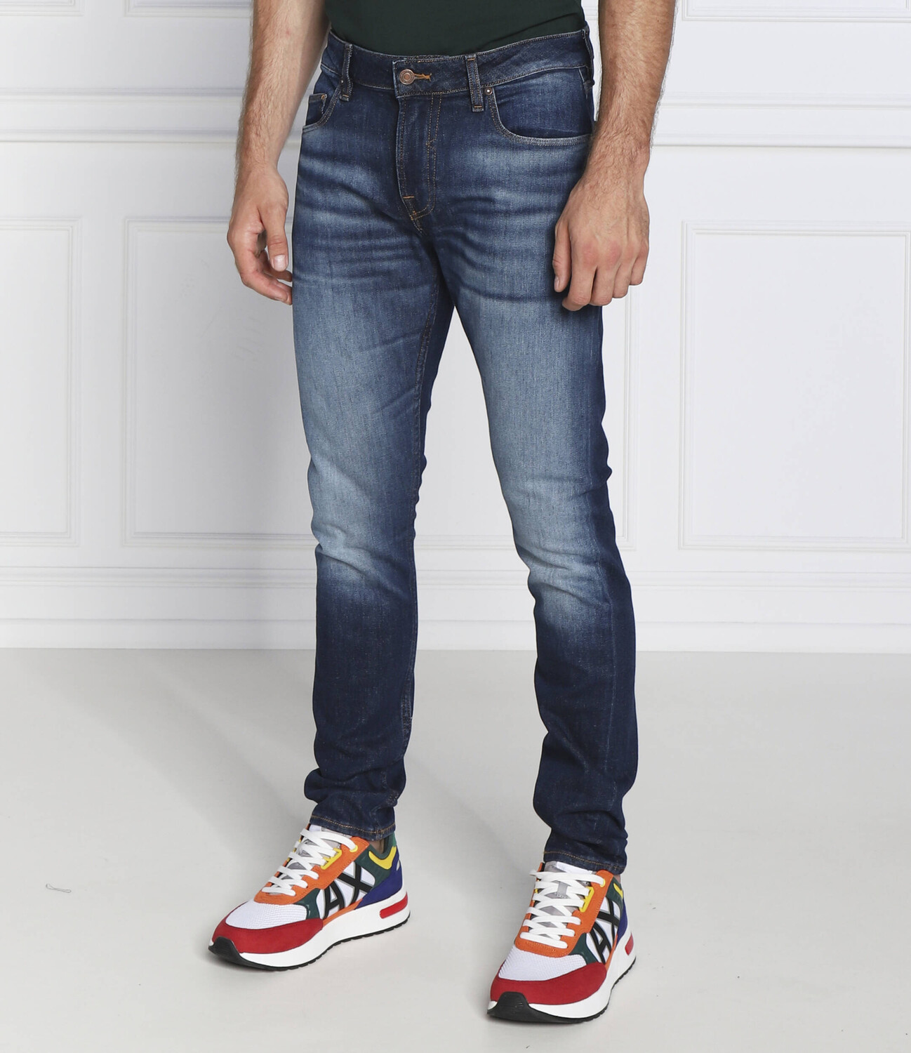 Джинсы GUESS chris skinny fit, синий 
Джинсы GUESS chris skinny fit, синий