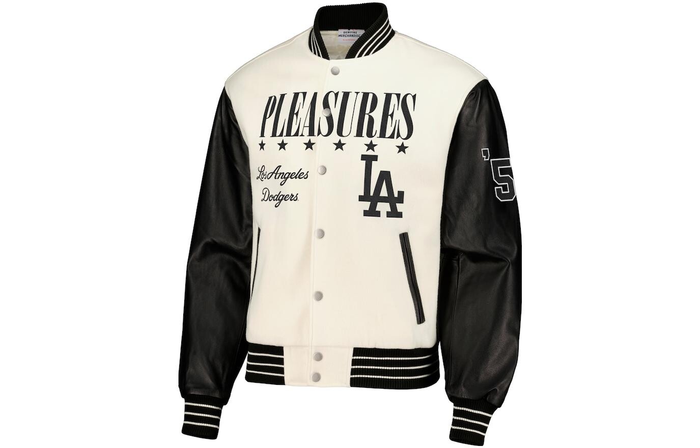 PLEASURES Co-brand бейсбольная куртка мужская белый Mlb
PLEASURES Co-brand бейсбольная куртка мужская белый Mlb