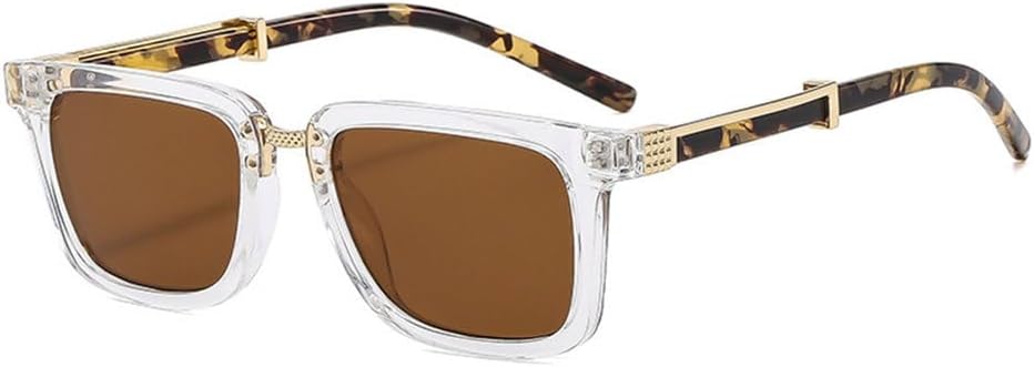 Мужские солнцезащитные очки в стиле ретро с двухцветным оправой, градиентные, защита от УФ-излучения UV400; женские солнцезащитные очки в стиле панк с леопардовым принтом TYUVIVO, Transparent Tea
Мужские солнцезащитные очки в стиле ретро с двухцветным оправой, градиентные, защита от УФ-излучения UV400; женские солнцезащитные очки в стиле панк с леопардовым принтом TYUVIVO, Transparent Tea