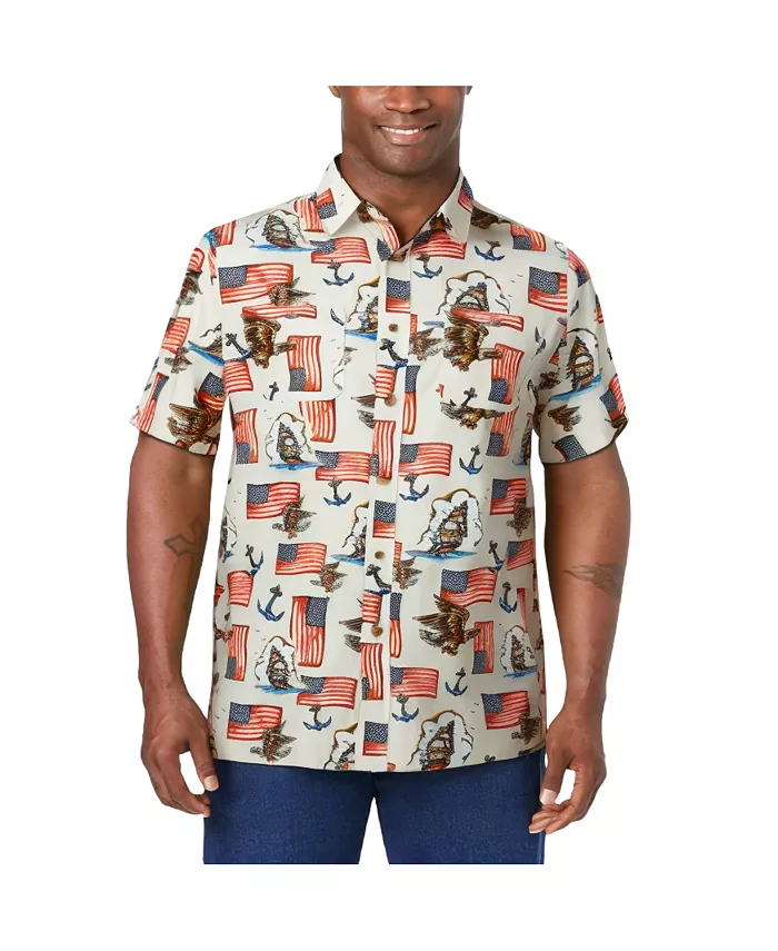 Мужская американская спортивная рубашка с коротким рукавом KingSize, мультиколор
Мужская американская спортивная рубашка с коротким рукавом KingSize, мультиколор