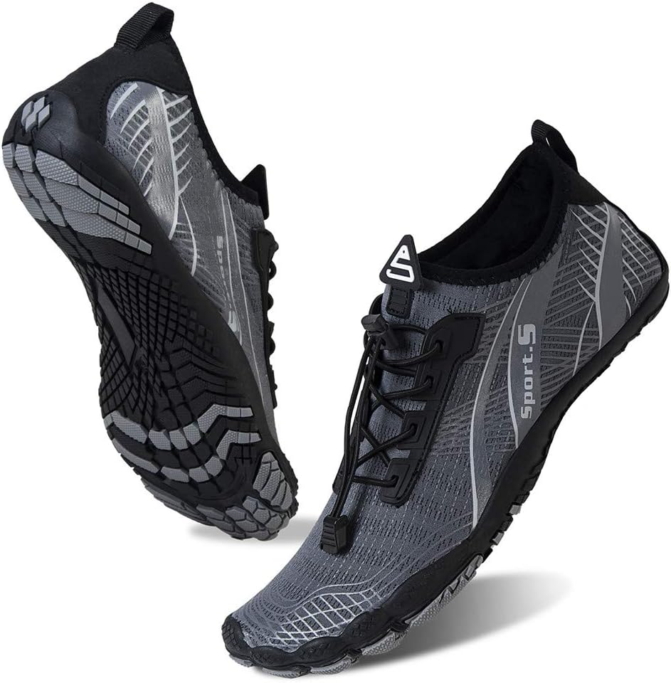 Мужские водные тапочки, босоножки с быстрой сушкой, акваноски для активного отдыха, спорта, каякинга, лодочных прогулок, походов, серфинга и прогулок Watelves, серый
Мужские водные тапочки, босоножки с быстрой сушкой, акваноски для активного отдыха, спорта, каякинга, лодочных прогулок, походов, серфинга и прогулок Watelves, серый