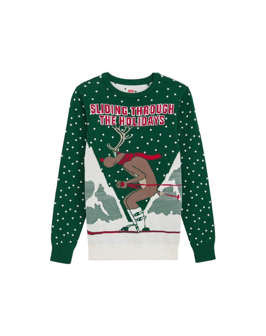 Свитер WE Fashion, зеленый 
Свитер WE Fashion, зеленый