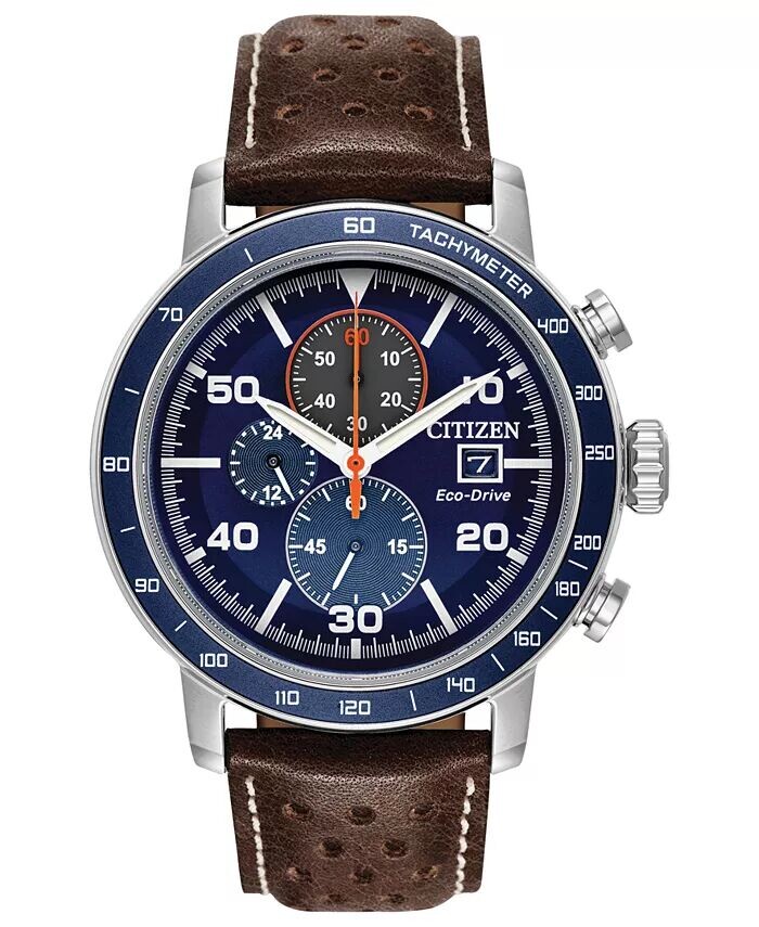 Eco-Drive Мужские часы с хронографом Brycen каштаново-коричневый кожаный ремешок 44 мм Citizen
Eco-Drive Мужские часы с хронографом Brycen каштаново-коричневый кожаный ремешок 44 мм Citizen