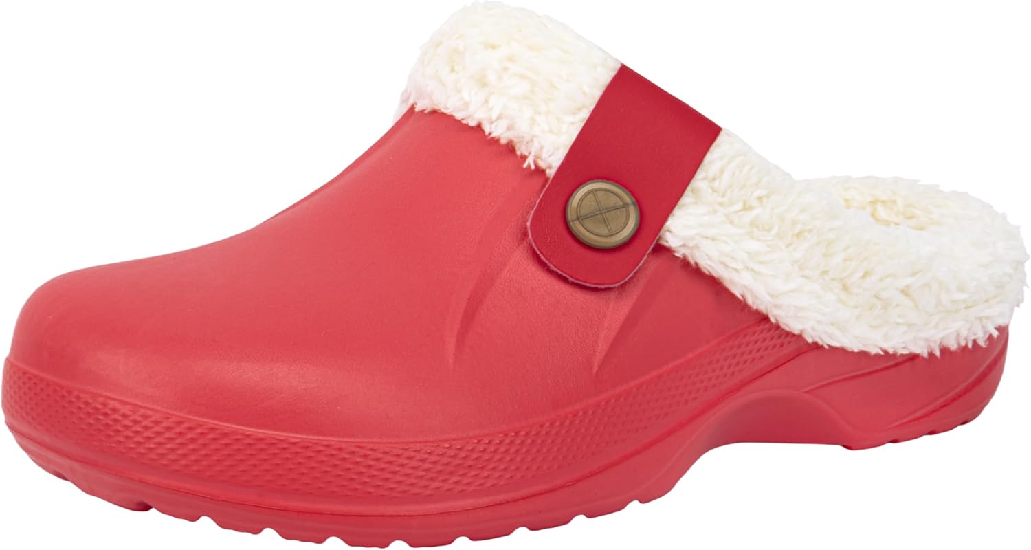 Женские и мужские сабо ChayChax с меховой подкладкой, супинатором из памяти формы, теплые пушистые тапочки, зимние, водонепроницаемые, для дома и улицы, красный
Женские и мужские сабо ChayChax с меховой подкладкой, супинатором из памяти формы, теплые пушистые тапочки, зимние, водонепроницаемые, для дома и улицы, красный