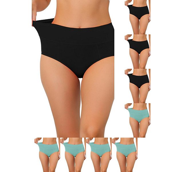 9 пар женского хлопкового белья с высокой талией (доступно в plus size), корректирующего живот Inspire Chic, Black Macaron Green
9 пар женского хлопкового белья с высокой талией (доступно в plus size), корректирующего живот Inspire Chic, Black Macaron Green