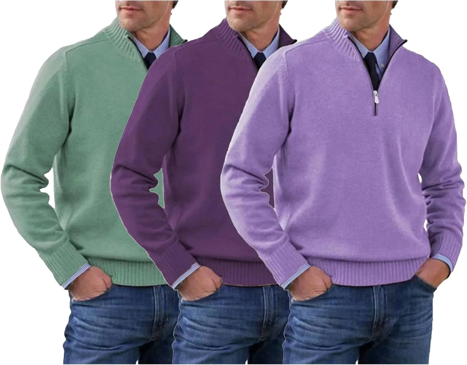 Мужской легкий свитер с четвертью молнией Maiyifu-GJ
Мужской легкий свитер с четвертью молнией Maiyifu-GJ