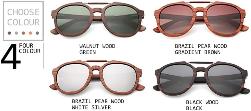 Классические солнцезащитные очки в деревянной оправе эллиптической формы, модные очки для мужчин и женщин с защитой от УФ-излучения UV400 UJNHGQ, White Silver
Классические солнцезащитные очки в деревянной оправе эллиптической формы, модные очки для мужчин и женщин с защитой от УФ-излучения UV400 UJNHGQ, White Silver