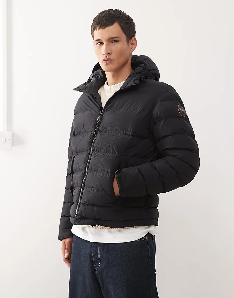 Черная дутая куртка Napapijri Terez
Черная дутая куртка Napapijri Terez