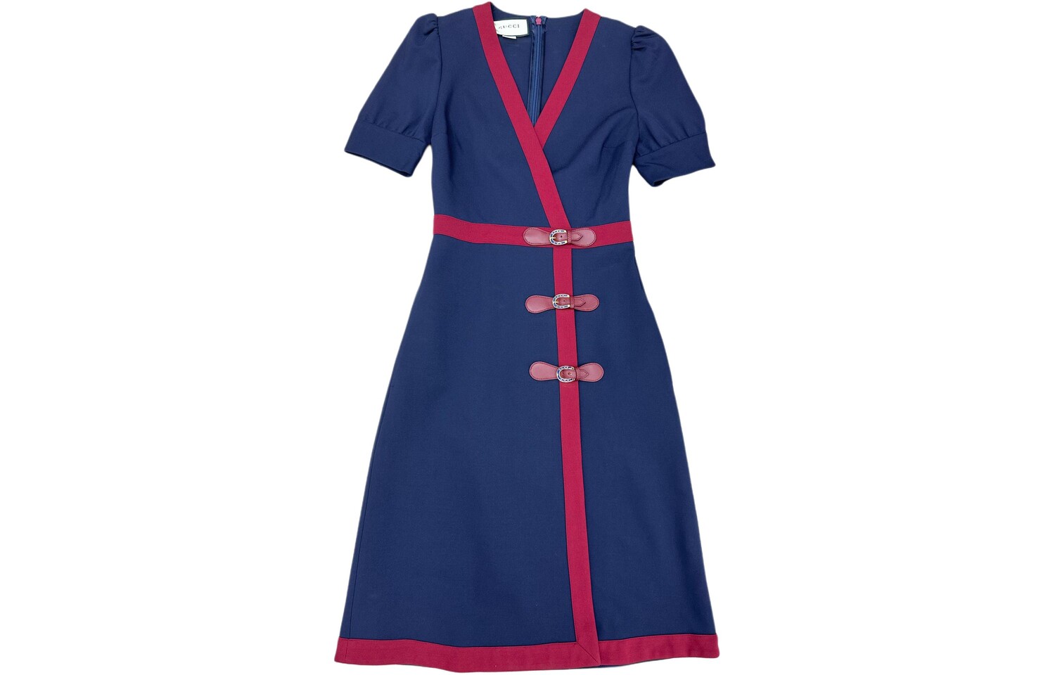 Платье женское Gucci с короткими рукавами, синий / красный
Платье женское Gucci с короткими рукавами, синий / красный