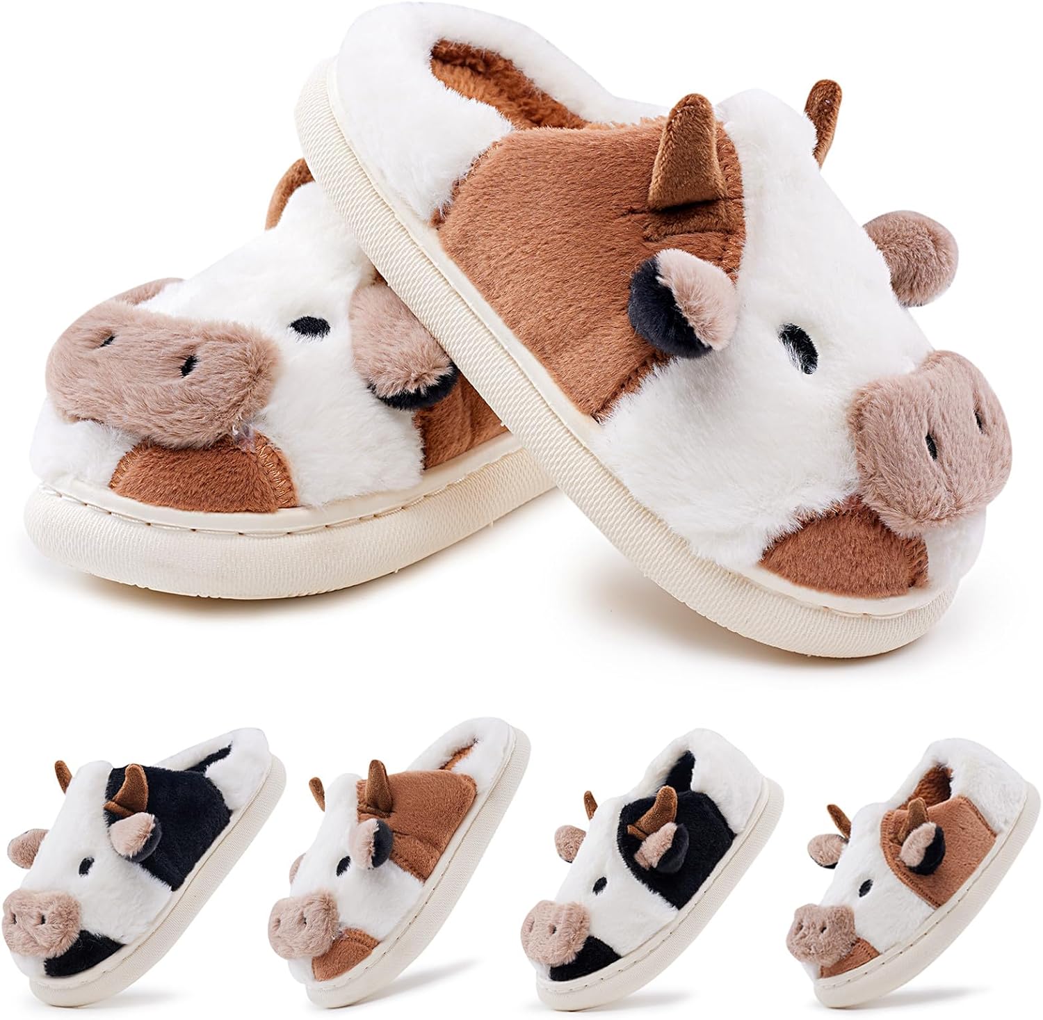 Домашние тапочки Sharllen Fuzzy Cow для детей, милые пушистые тапочки в виде коровы, детская обувь для девочек и мальчиков, мультяшные тапочки для дома, для использования внутри и на улице, коричневый
Домашние тапочки Sharllen Fuzzy Cow для детей, милые пушистые тапочки в виде коровы, детская обувь для девочек и мальчиков, мультяшные тапочки для дома, для использования внутри и на улице, коричневый