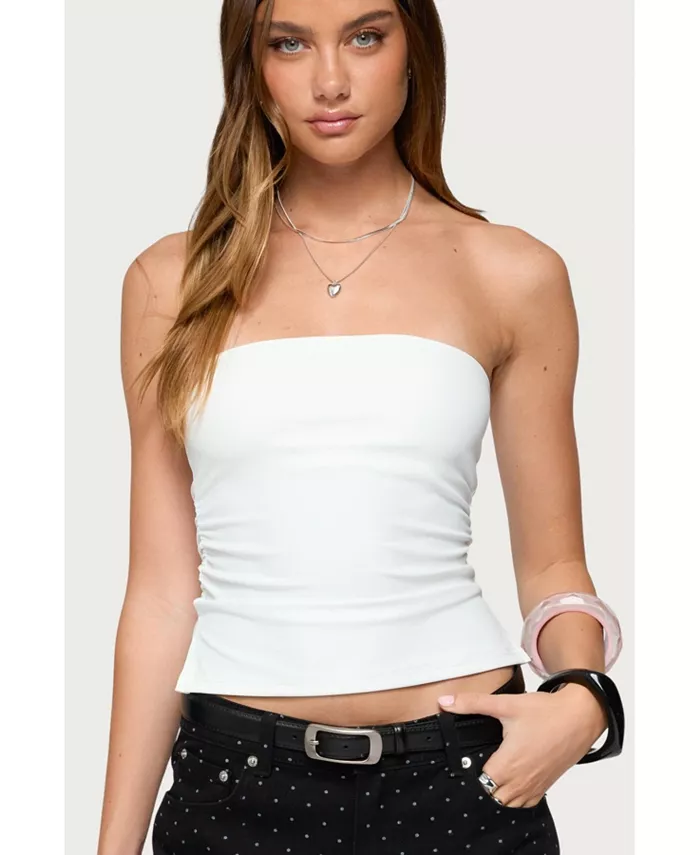 Женский топ-труба Karina с разрезами по бокам Edikted, белый
Женский топ-труба Karina с разрезами по бокам Edikted, белый