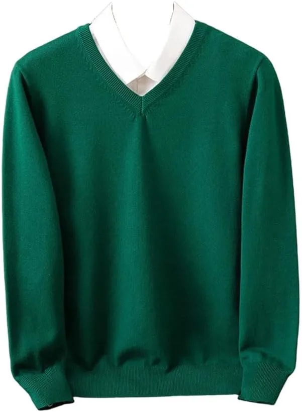 Мужской вязаный свитер с v-образным вырезом REHJJDFD
Мужской вязаный свитер с v-образным вырезом REHJJDFD