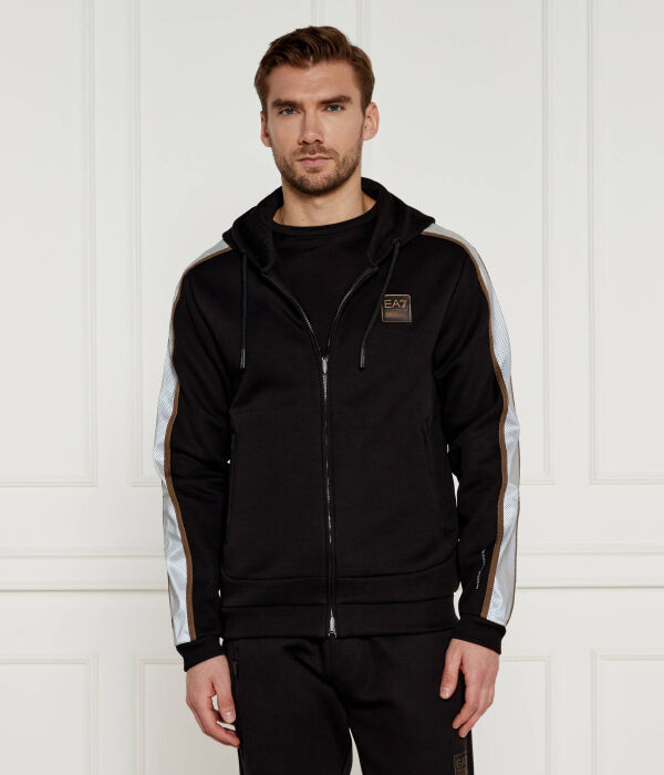 Толстовка мужская Ea7 с полосами на рукавах, черный
Толстовка мужская Ea7 с полосами на рукавах, черный