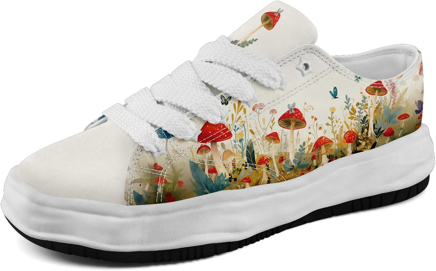 Кеды AWSOLE с грибным цветочным принтом на холщовой основе для женщин и мужчин, низкие модные шнурованные кроссовки для прогулок, повседневная обувь на весну и лето, белый/красный/зеленый/светло-зеленый
Кеды AWSOLE с грибным цветочным принтом на холщовой основе для женщин и мужчин, низкие модные шнурованные кроссовки для прогулок, повседневная обувь на весну и лето, белый/красный/зеленый/светло-зеленый