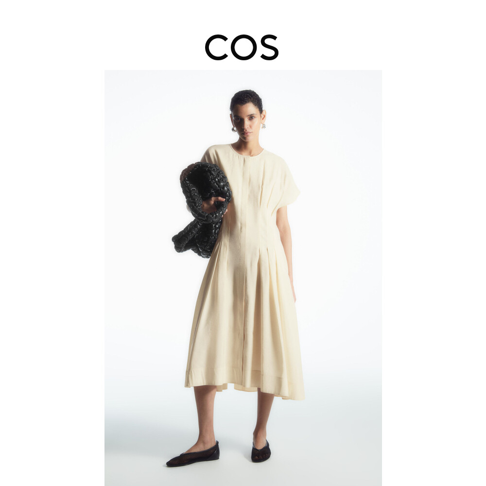Женское плиссированное платье Cos стандартного кроя, слоновая кость
Женское плиссированное платье Cos стандартного кроя, слоновая кость