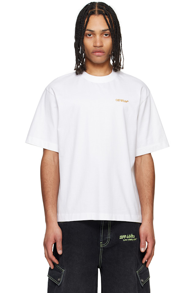 Футболка с принтом стрелки из скотча Off-White, белый
Футболка с принтом стрелки из скотча Off-White, белый