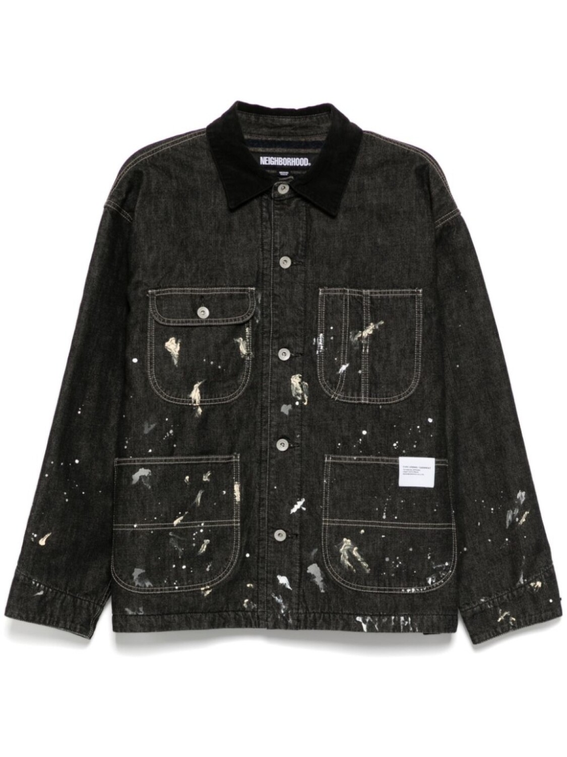 Куртка-комбинезон Neighborhood с вельветовым воротником и потертым воротником, черный
Куртка-комбинезон Neighborhood с вельветовым воротником и потертым воротником, черный