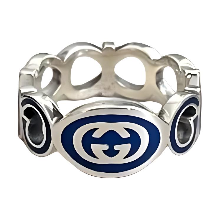 GUCCI Серебряное кольцо с переплетающимся узором G
GUCCI Серебряное кольцо с переплетающимся узором G