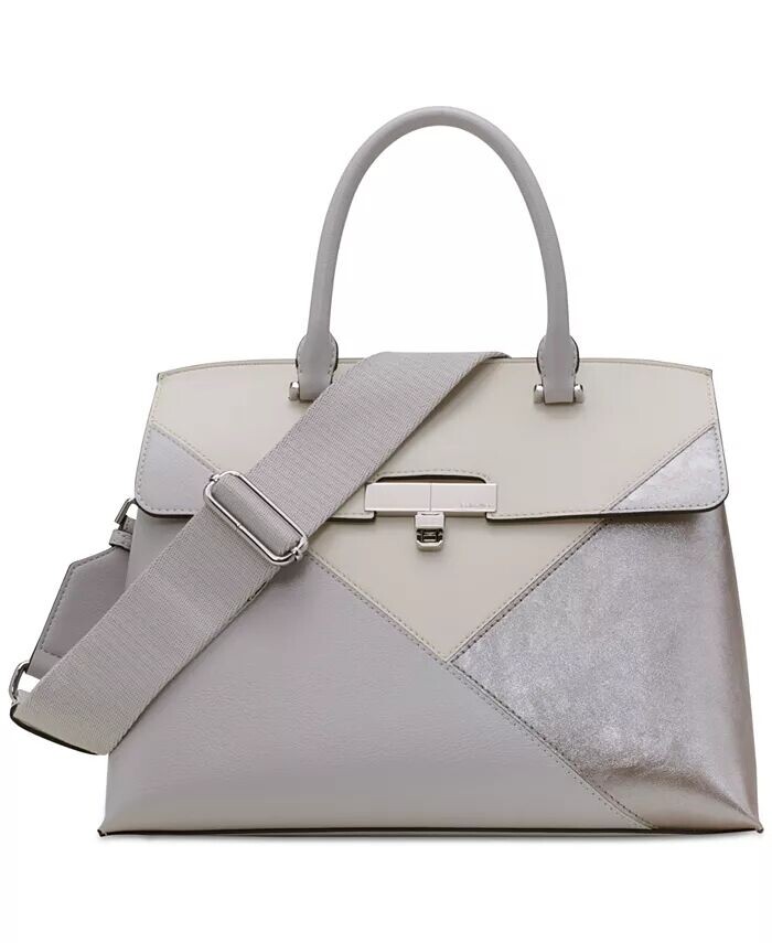 Трансформируемая сумка-портфель Becky с цветными блоками и поворотным замком металлик Calvin Klein, белый
Трансформируемая сумка-портфель Becky с цветными блоками и поворотным замком металлик Calvin Klein, белый