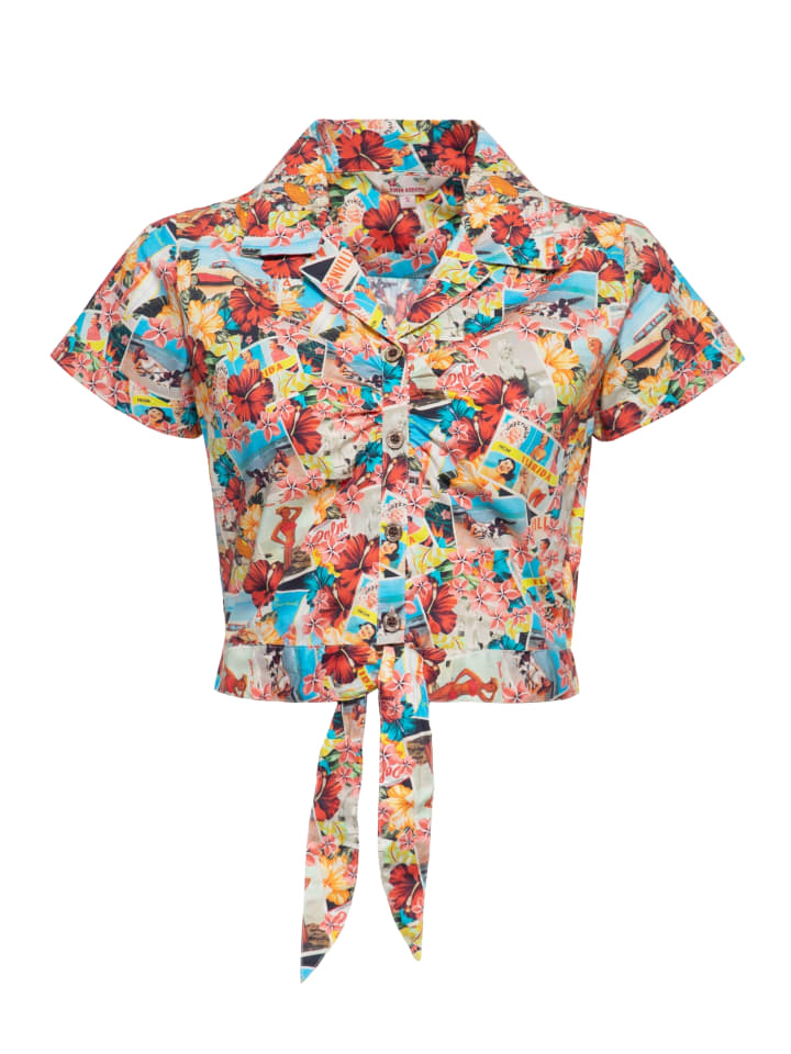 Queen Kerosin Гавайская блузка королевы Керосин. Пляжи в разноцветных тонах
Queen Kerosin Гавайская блузка королевы Керосин. Пляжи в разноцветных тонах