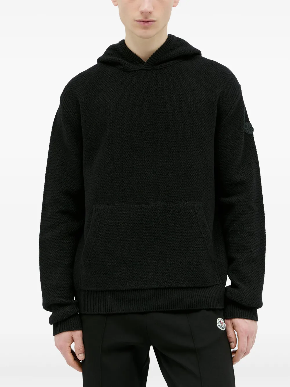 Шерстяная толстовка с капюшоном MONCLER, черный
Шерстяная толстовка с капюшоном MONCLER, черный