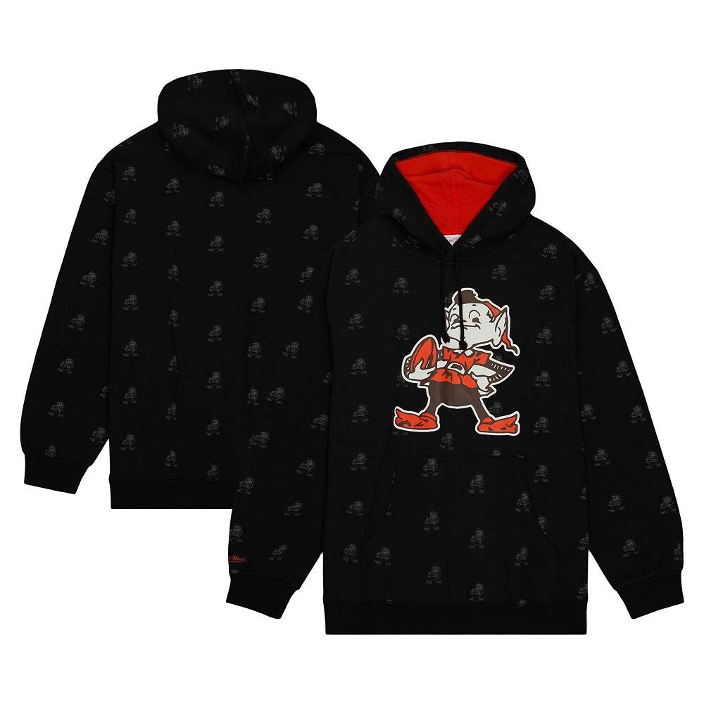 Мужской черный флисовый пуловер с принтом Mitchell & Ness Cleveland Browns с капюшоном, цвет Brn Black
Мужской черный флисовый пуловер с принтом Mitchell & Ness Cleveland Browns с капюшоном, цвет Brn Black