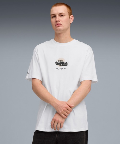 Мужская футболка с коротким рукавом, коллекция Porsche Legacy Targa PUMA, белый
Мужская футболка с коротким рукавом, коллекция Porsche Legacy Targa PUMA, белый
