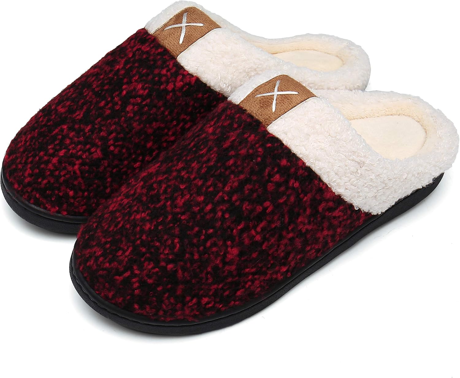 Женские и мужские тапочки UBFEN с ортопедической стелькой из пены с эффектом памяти, мягкой плюшевой подкладкой, домашние тапочки на пуантах, черный/красный
Женские и мужские тапочки UBFEN с ортопедической стелькой из пены с эффектом памяти, мягкой плюшевой подкладкой, домашние тапочки на пуантах, черный/красный