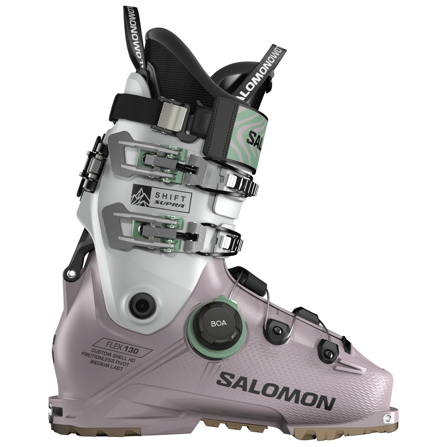 Горнолыжные ботинки Salomon Shift Supra BOA 130 GW, нирвана/холодный серый/сланцево-зеленый
Горнолыжные ботинки Salomon Shift Supra BOA 130 GW, нирвана/холодный серый/сланцево-зеленый