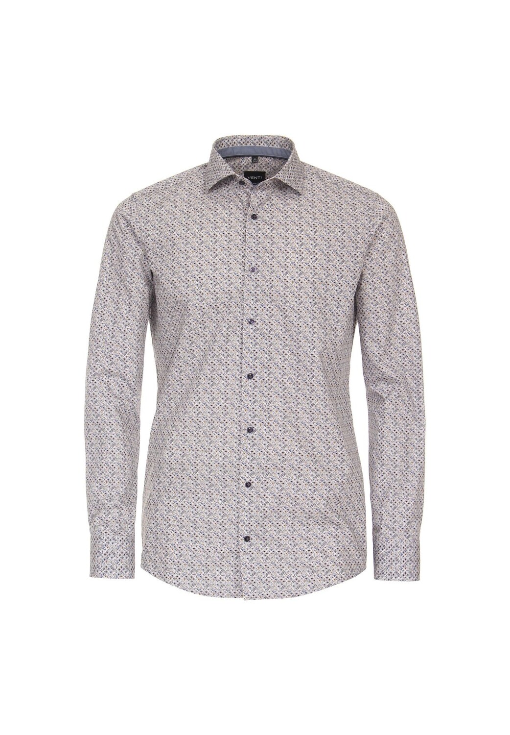 Мужская деловая рубашка с принтом современного кроя Venti, коричневый
Мужская деловая рубашка с принтом современного кроя Venti, коричневый