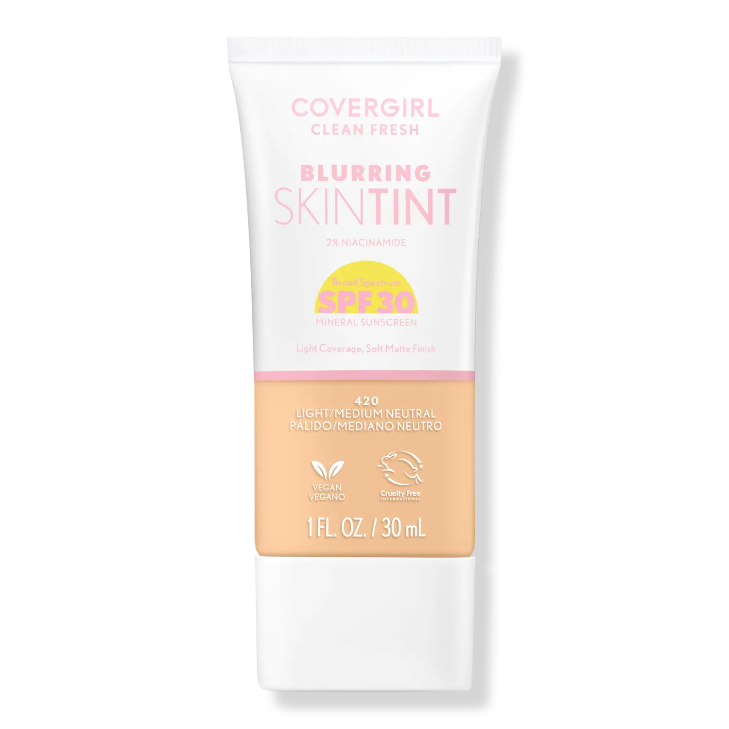 Освежающий тонирующий крем для лица Clean Fresh Blurring Skin Tint SPF 30 CoverGirl, Light/Medium Neutral
Освежающий тонирующий крем для лица Clean Fresh Blurring Skin Tint SPF 30 CoverGirl, Light/Medium Neutral