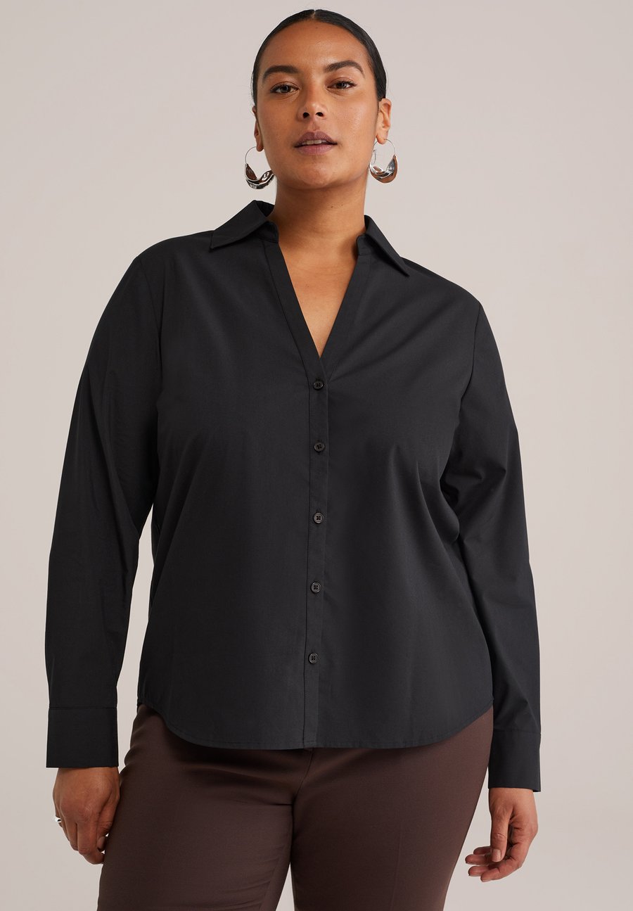 Блуза WE Fashion Button-down blouse, Black
Блуза WE Fashion Button-down blouse, Black
