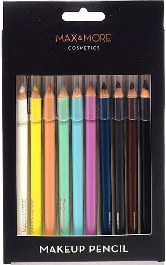 Карандаши для макияжа, 10 цветов Max & More
Карандаши для макияжа, 10 цветов Max & More