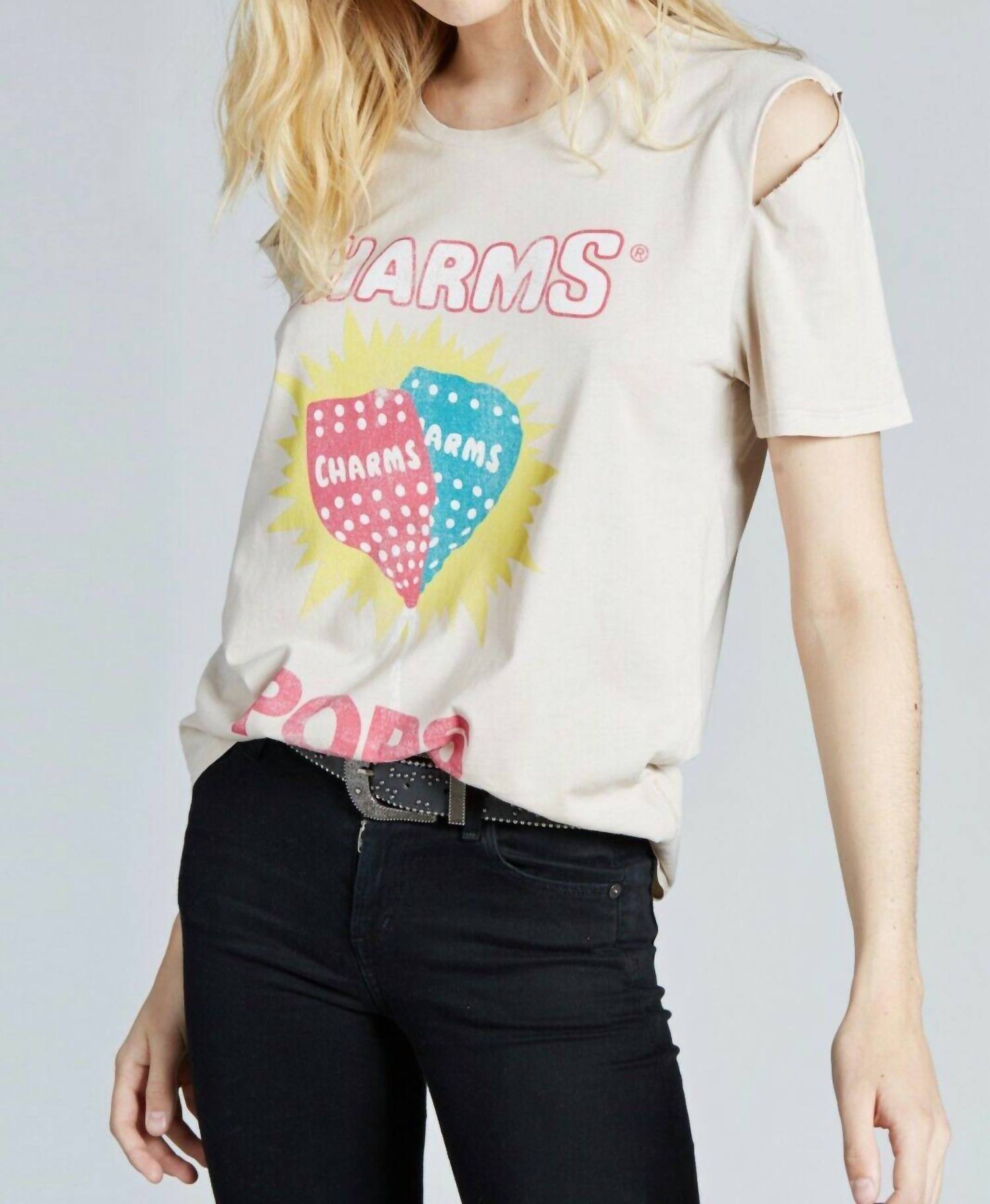 Винтажный топ Charms Pops в винтажном белом цвете Recycled Karma
Винтажный топ Charms Pops в винтажном белом цвете Recycled Karma