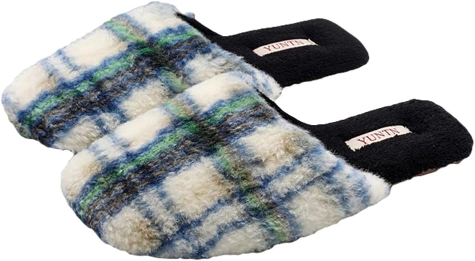 Женские и мужские босоножки Yafirgeer в клетку, высококлассные роскошные тапочки с флисовой подкладкой, элегантные нескользящие домашние туфли для дома и улицы, синий
Женские и мужские босоножки Yafirgeer в клетку, высококлассные роскошные тапочки с флисовой подкладкой, элегантные нескользящие домашние туфли для дома и улицы, синий