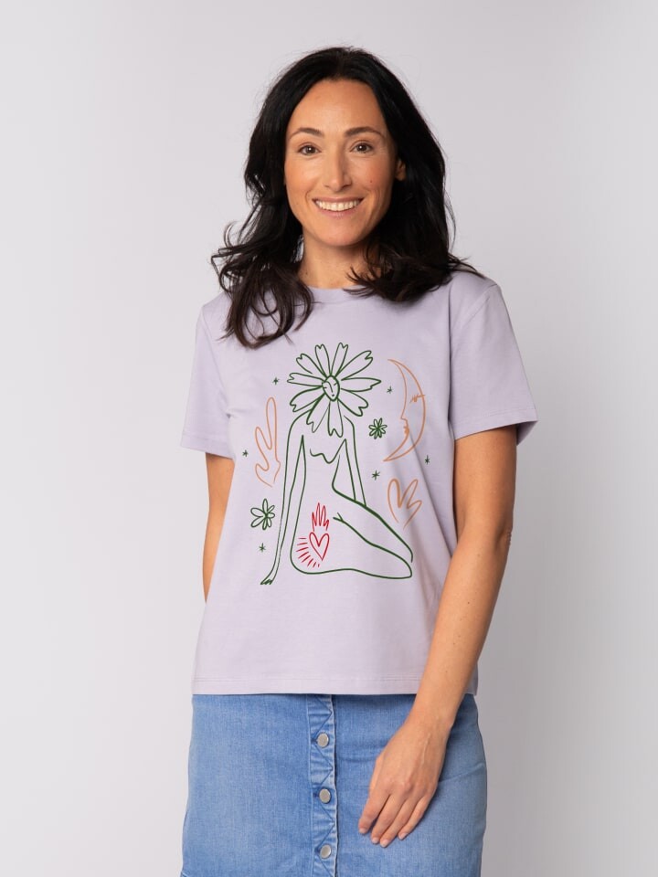 Футболка wat Apparel T-Shirt Love and flex, цвет Lavender 
Футболка wat Apparel T-Shirt Love and flex, цвет Lavender
