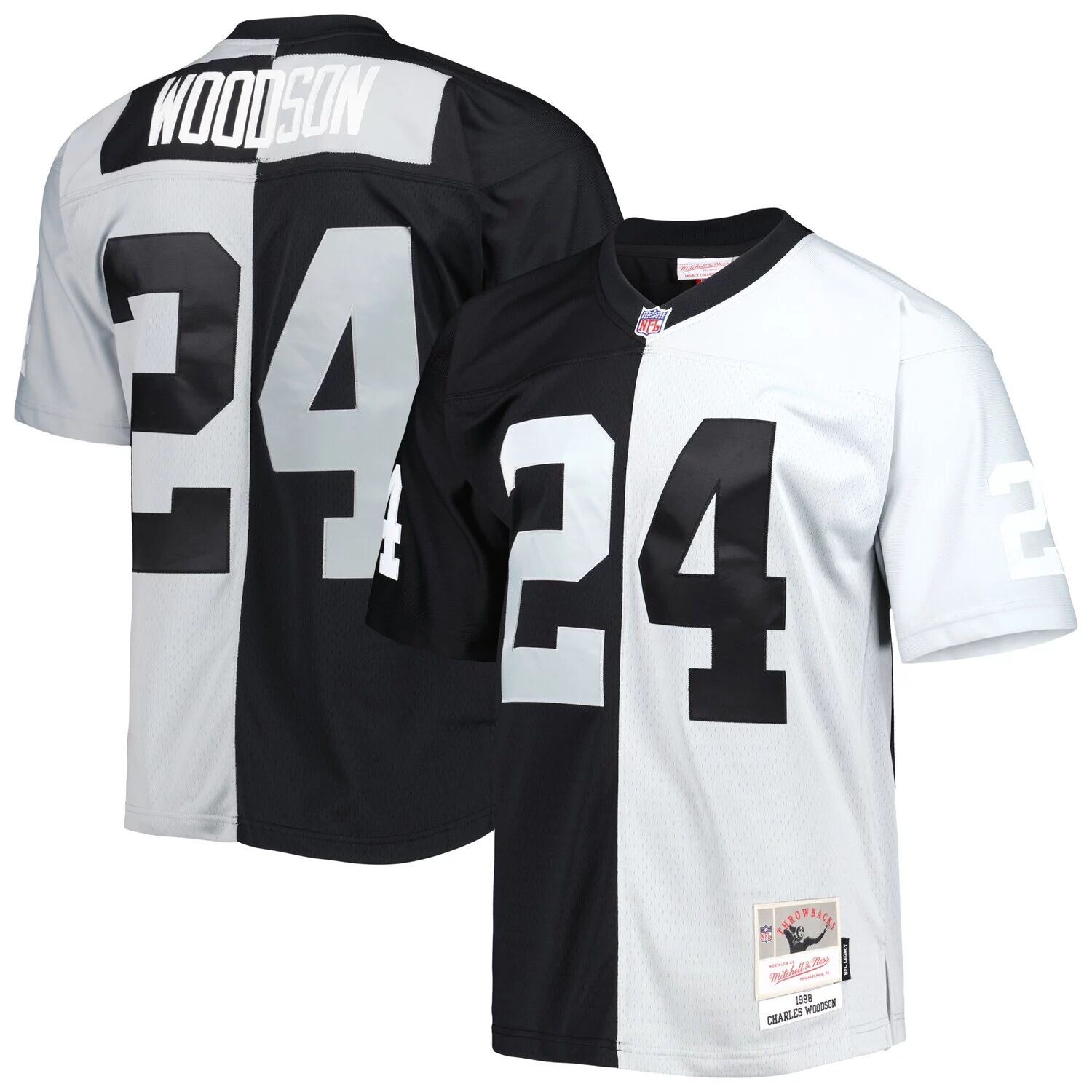 Мужская футболка Mitchell & Ness Charles Woodson черного/серебристого цвета Las Vegas Raiders 1998 Split Legacy Replica Джерси, Черный, Мужская футболка Mitchell & Ness Charles Woodson черного/серебристого цвета Las Vegas Raiders 1998 Split Legacy Replica 
Мужская футболка Mitchell & Ness Charles Woodson черного/серебристого цвета Las Vegas Raiders 1998 Split Legacy Replica Джерси, Черный, Мужская футболка Mitchell & Ness Charles Woodson черного/серебристого цвета Las Vegas Raiders 1998 Split Legacy Replica